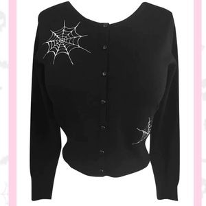 Spiderweb Cardigan Sweater